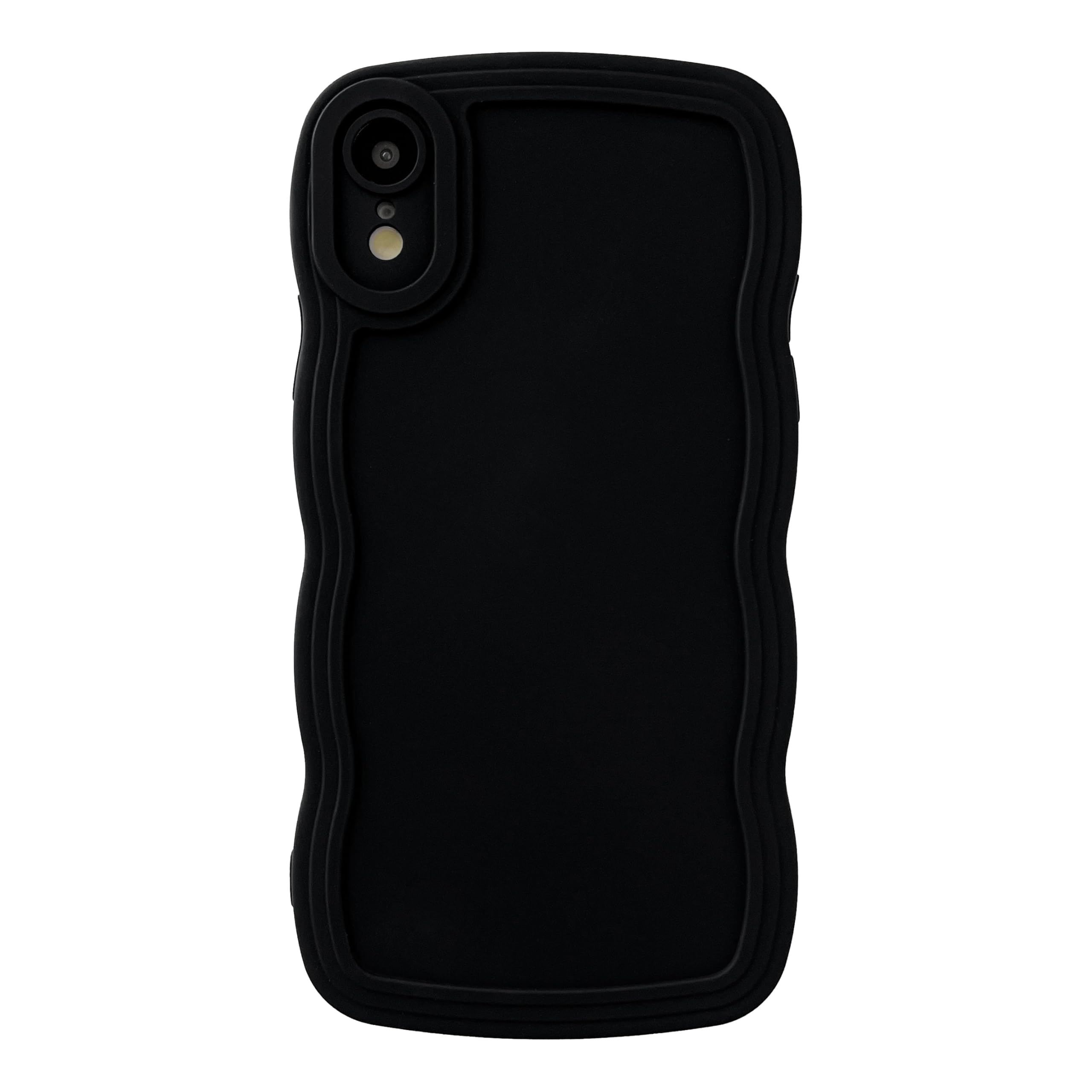 Amazon.com: Caseative for iPhone Xr Case, Solid Color Curly Wave